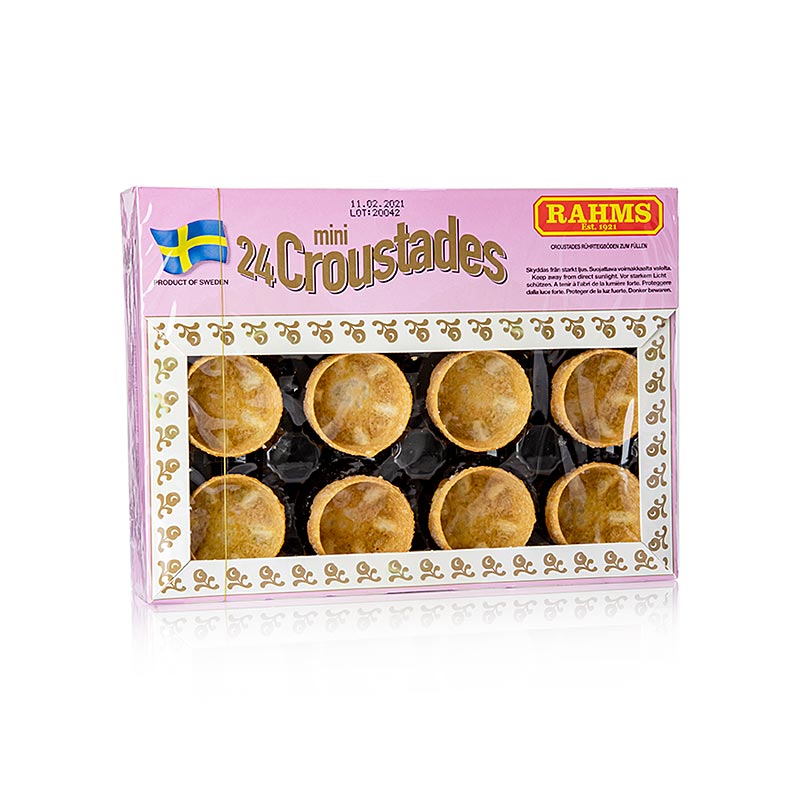 Mini-crostatine, ø 3,8 cm, pasta frolla, 50 g, 24 pezzi