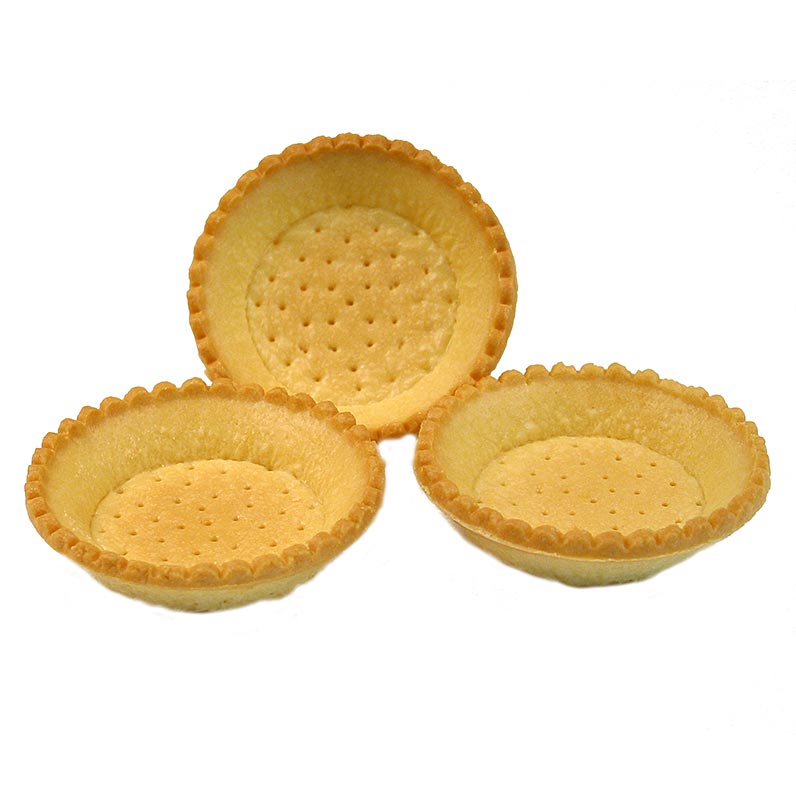 HUG - Tartelettes à dessert, rondes, ø 9 cm, H 2 cm, pâte brisée, 3,19 kg, 120 pièces