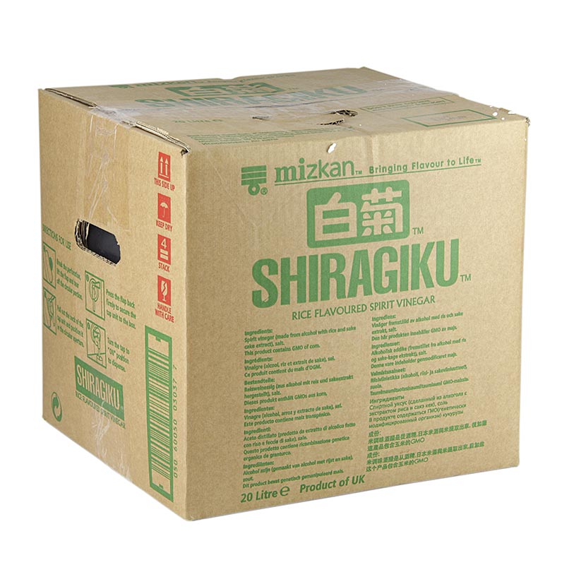 Reiswein-Essig für Sushi, Shiragiku, mit Salz, Mizkan, 20 l