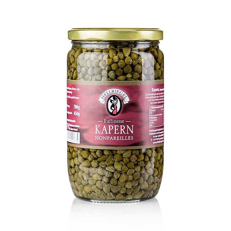 Hellriegel - Capperi Nonpareilles", ø 8 mm, Rafinesse, 700 g