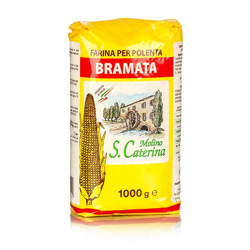 Molino - Polenta - Bramata Grossa, semola di mais, a grana grossa, 1 kg