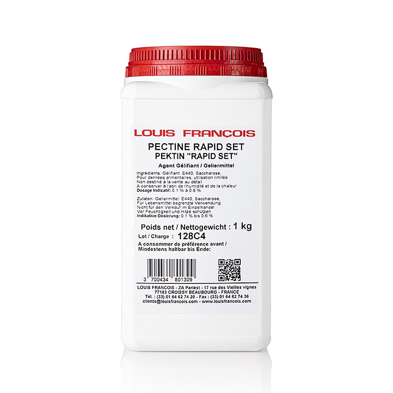 Louis Francois - Pectina - Pectine RS 150 - Rapid-Set, addensante per marmellate e confetture, 1 kg