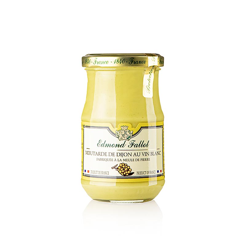 Fallot - Senape di Digione, fine, al vino bianco, mediamente piccante, 190 ml