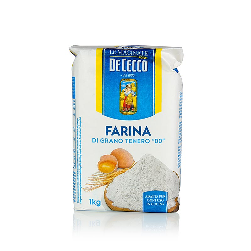Farina per pasta, fine, Tipo "00", De Cecco, 1 kg