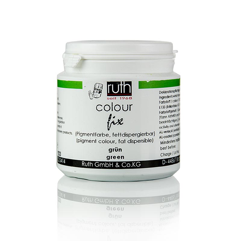 Pigmento colorato, verde, polvere liposolubile, 9203, Ruth, 20 g