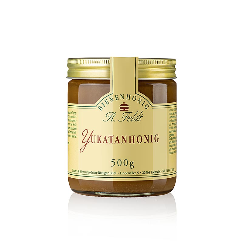 Apicoltura Feldt -Miele, cremoso, dal sapore tropicale, con aroma di lillà, 500 g