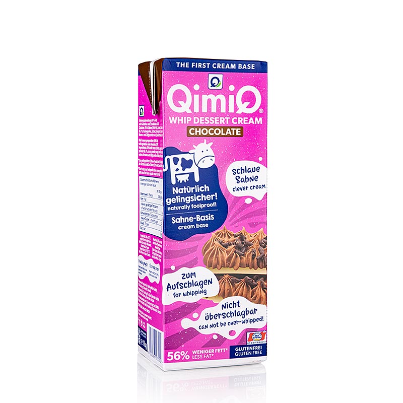 QimiQ Whip al cioccolato, dessert a base di panna da montare a freddo, 16% Grassi, 1 kg