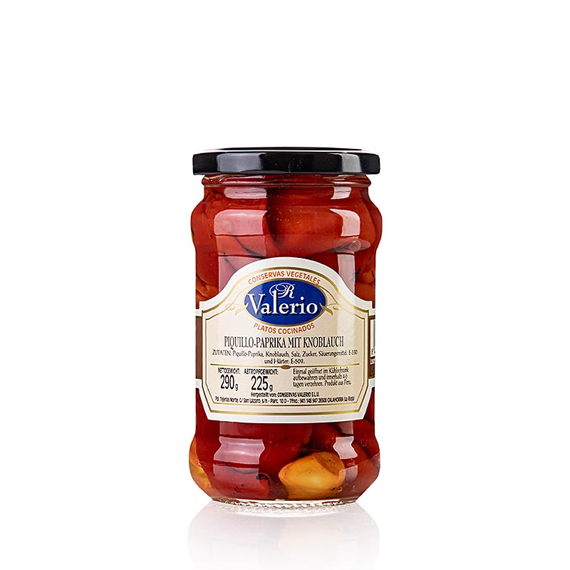 Pimientos del piquillo, peperoni pelati con aglio, 290 g