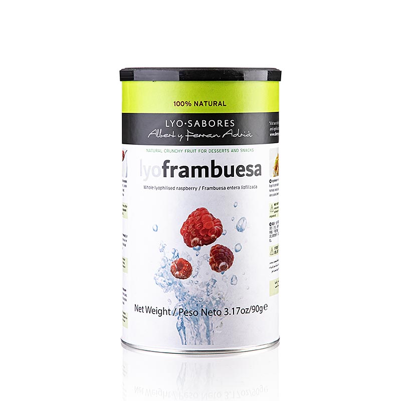 SOLE GRAELLS - Lyo-Sabores, lamponi liofilizzati, interi, 90 g