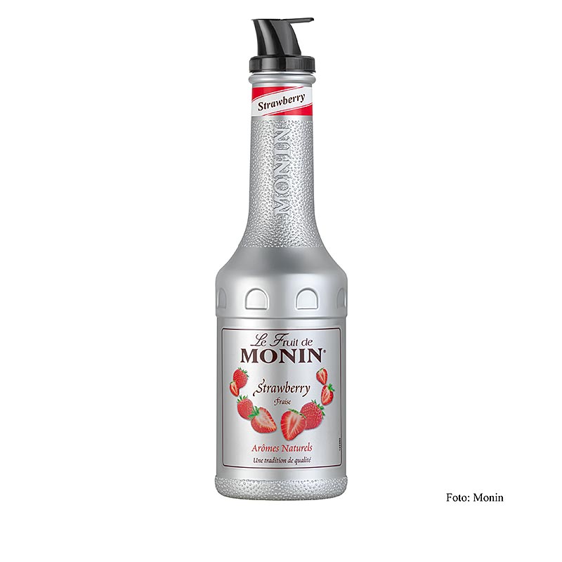 Monin - Fruchtpüreemix - Erdbeere, gezuckert, mit Ausgießer, 1 l