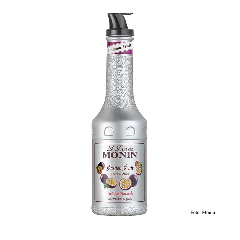 Monin - Miscela di purea di frutta - Frutto della passione, zuccherata, con beccuccio, 1 l