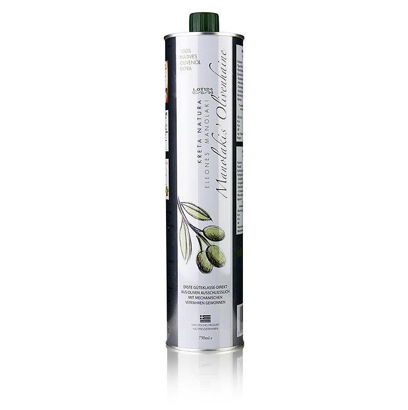 Huile d'olive , Manolakis Groves, à base d'olives Koroneiki, Crète, 750 ml