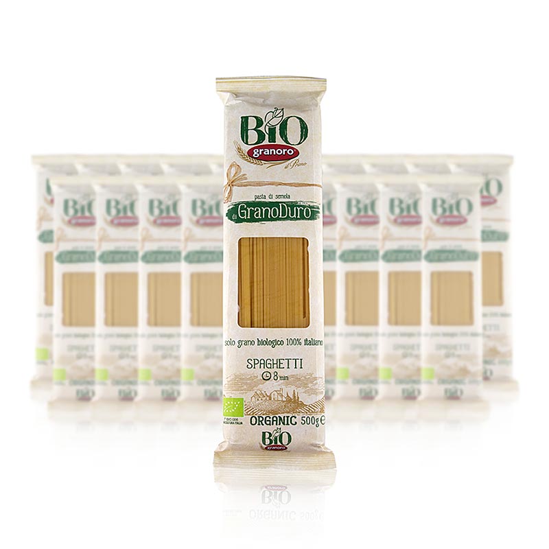 Pâtes Granoro, Spaghetti Vermicelloni No.12, 2mm, BIO, 10 kg, 20 x 500g
