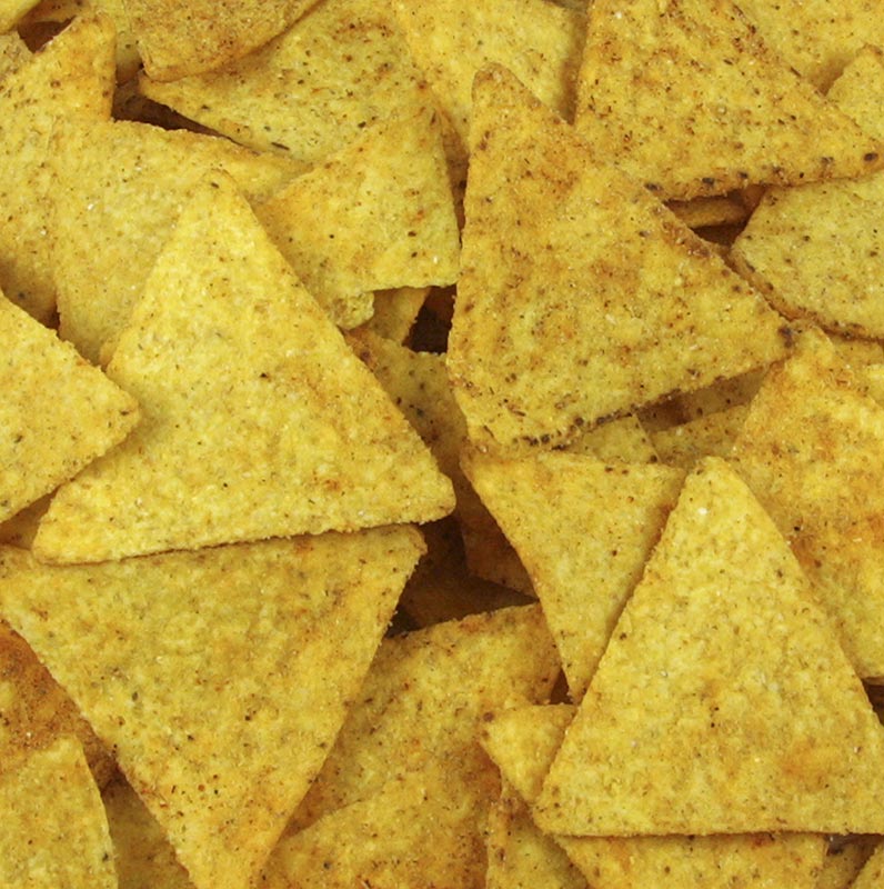 Chips Tortilla épicées - Chili - Chips Nacho, Sierra Madre, 5,4 kg, 12 x 450g