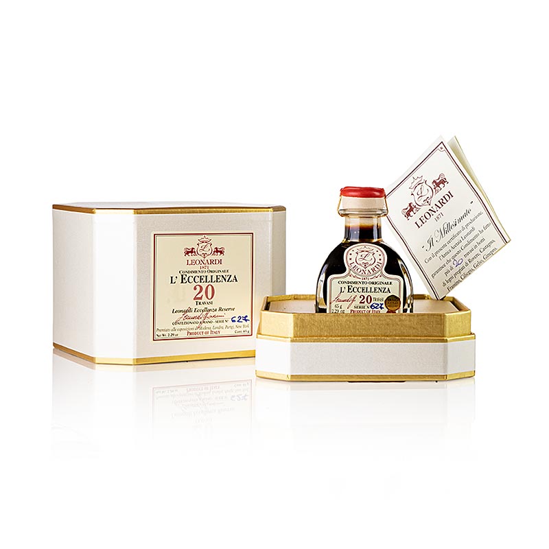 Leonardi - Vinaigre balsamique Eccelenza Condimento, 20 ans, 50 ml