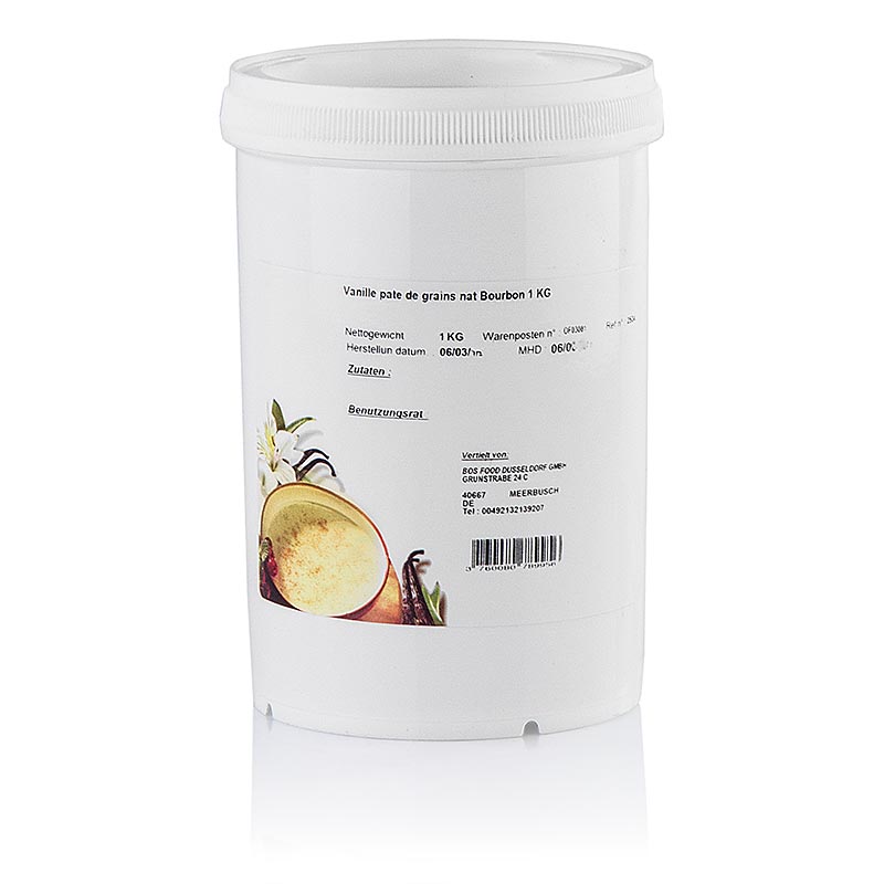 Pâte Bourbon, avec bâtonnets, Eurovanille, 1 kg
