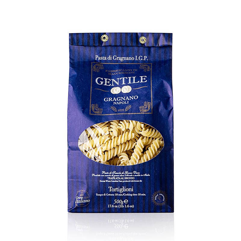 Pastificio Gentile Gragnano IGP - Tortiglioni, bronzegezogen, 500 g SALE