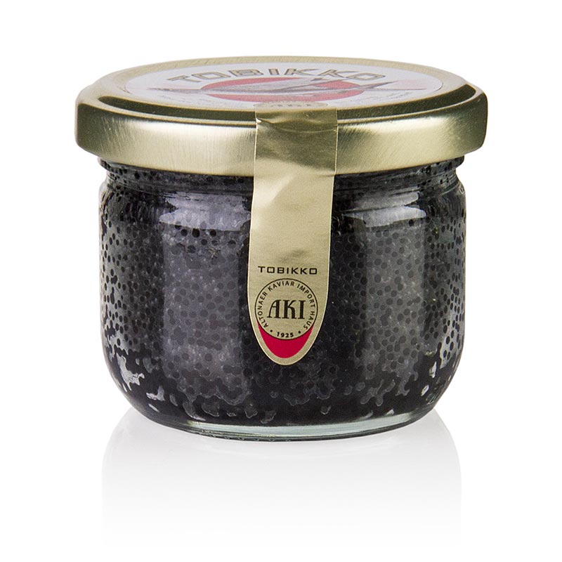 AKI - Tobiko originale - Uova di pesce volante, nero, 90 g