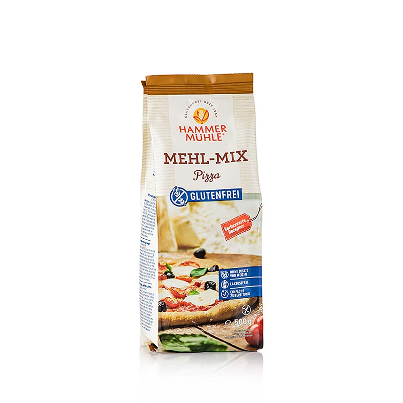 Miscela per pizza, senza glutine, Hammermühle, 500 g