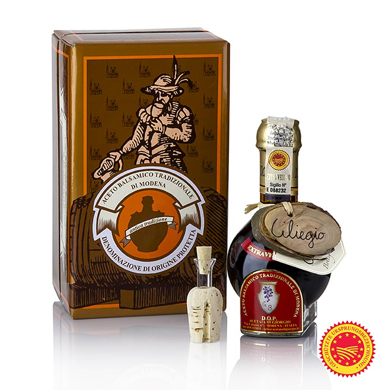 Aceto balsamico DOP/g.U., 25 anni, botte di ciliegio, Acetaia di Giorgio, 100 ml