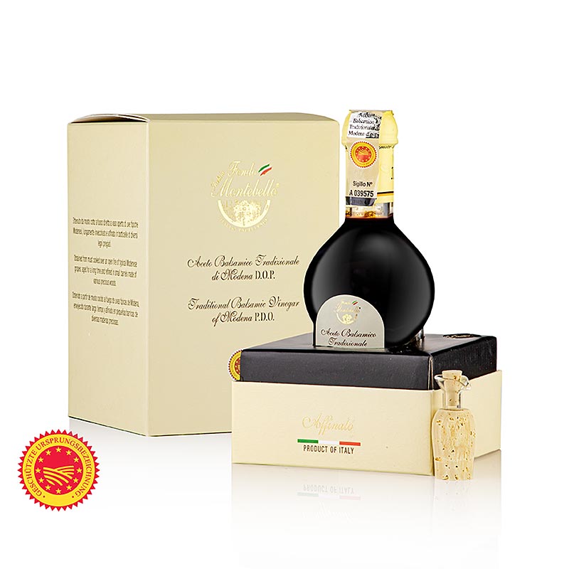 Fondo Montebello - Vinaigre balsamique Modène traditionnel « Affinato » AOP/IGP, 12 ans, 100 ml