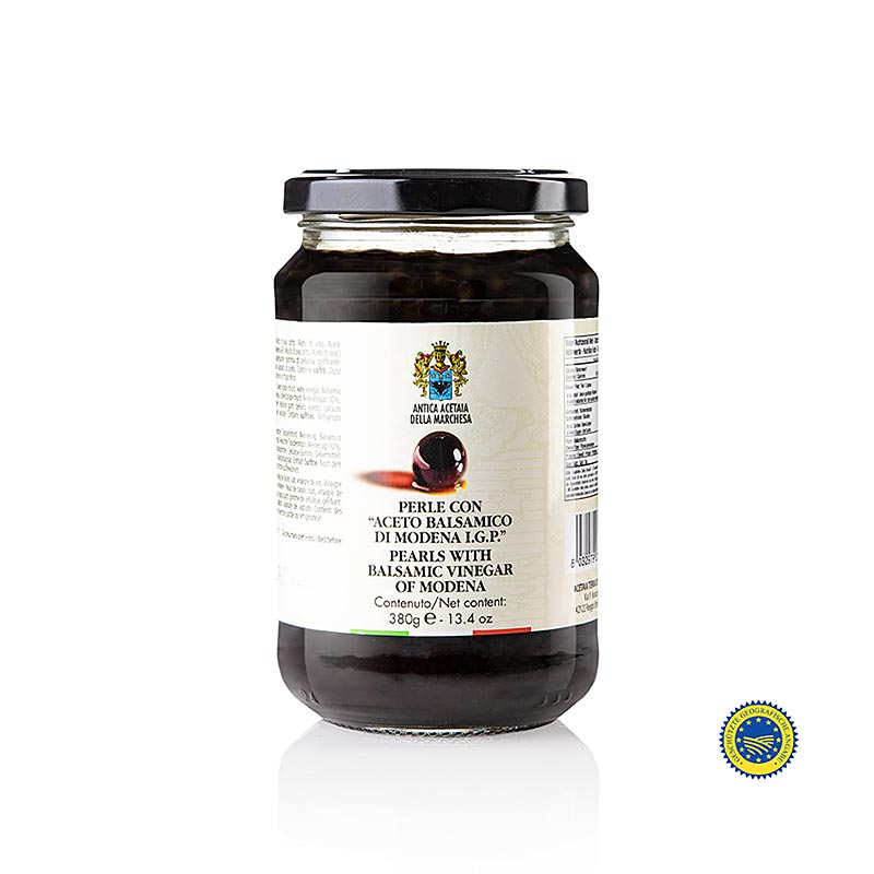 Caviar épicé "Vinaigre balsamique IGP", perles de 3-5mm, sphères, Terra del Tuono, 380 g
