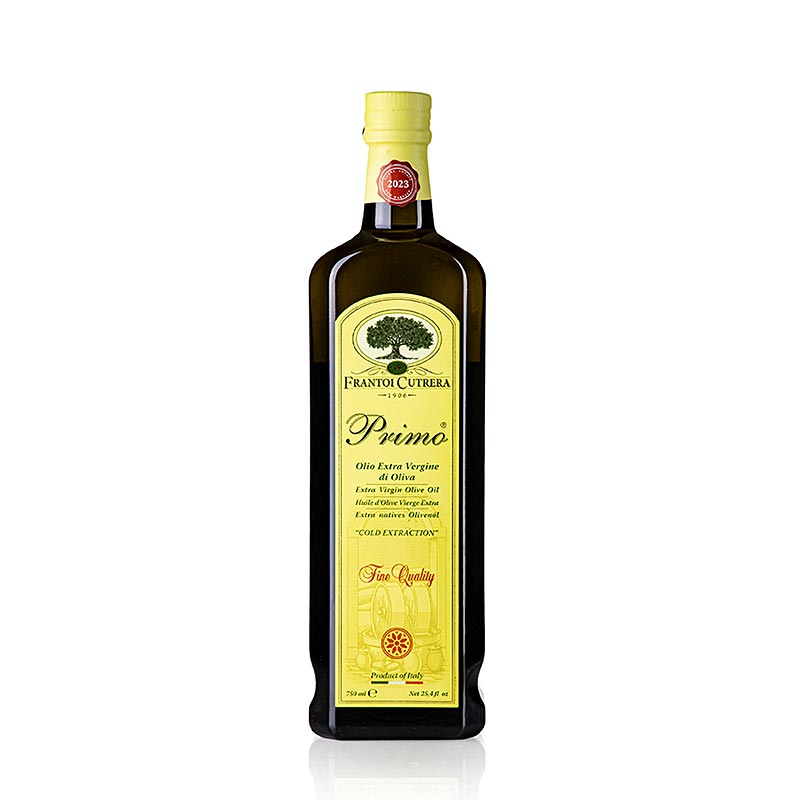 Olio d'oliva o Extra Vergine, Frantoio Cutrera "Primo Monti Iblei", 100% Tonda Iblea, 750 ml