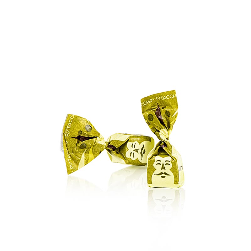 Mini tartufi "trifulòt", al pistacchio, circa 7 g, verde chiaro, Tartuflanghe, 1 kg