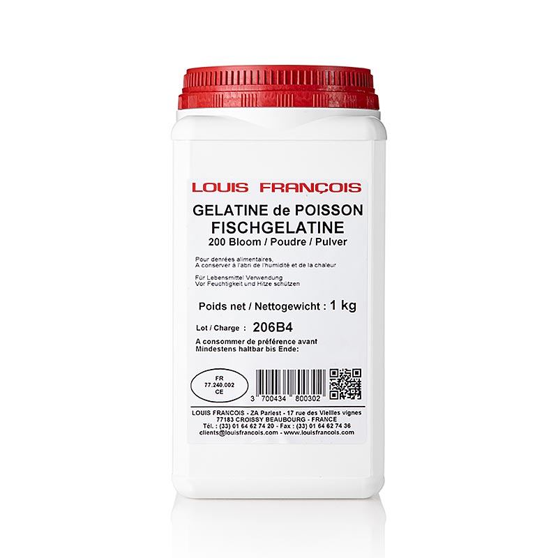 Gelatine Pulver, aus Fisch, 200 Bloom, Louis Francois, 1 kg