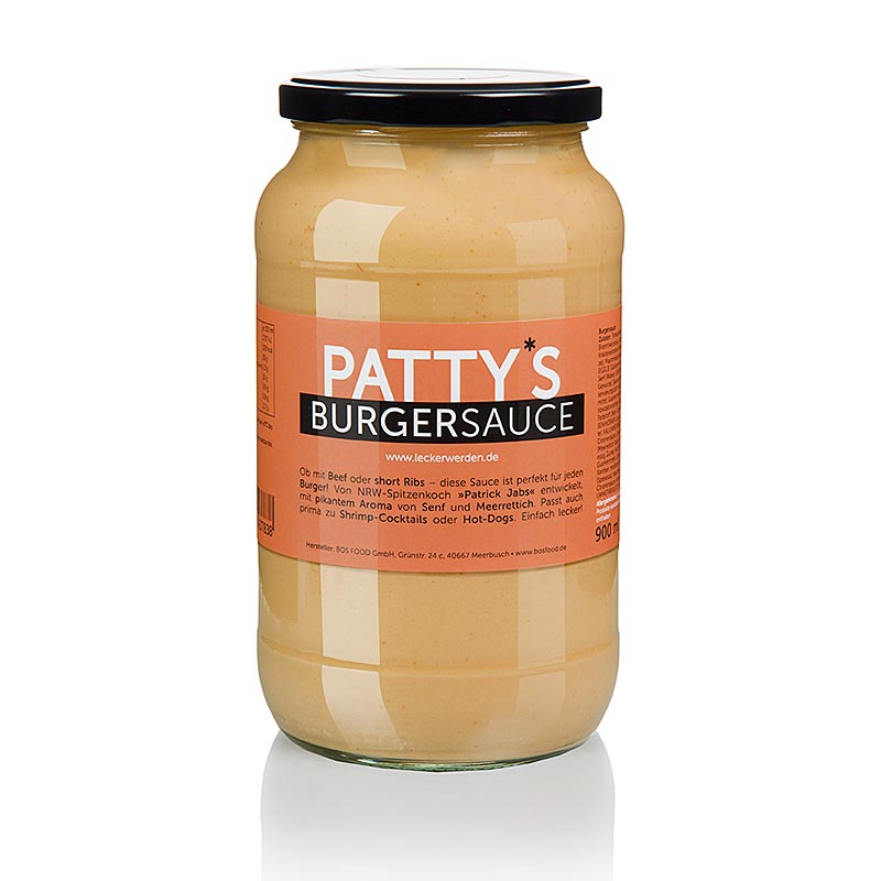Salsa per hamburger Patty's, creata da Patrick Jabs, 900 ml