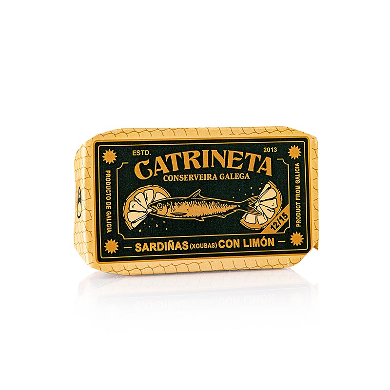 Sardines entières à Huile d'olive au citron, sardina ao limón, 115 g