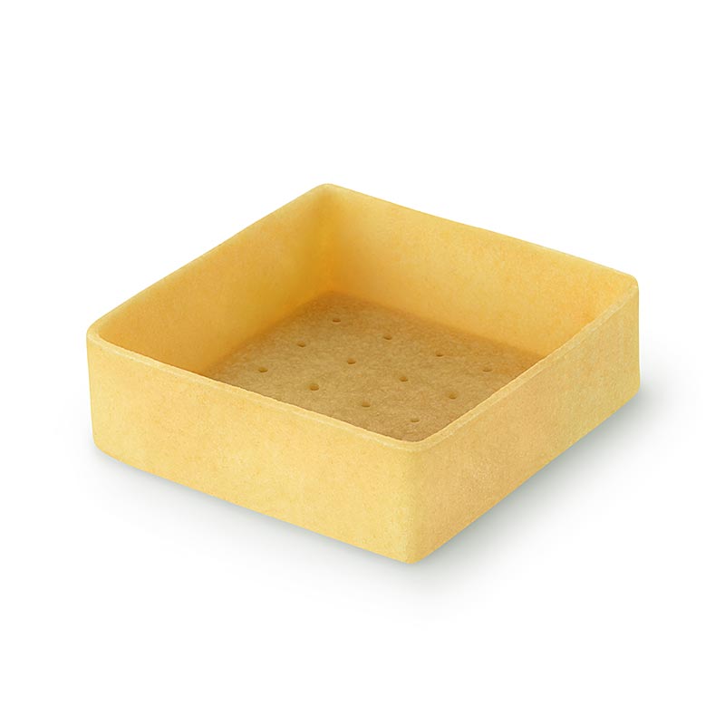 HUG - Tartellette da dessert - Filigrano, quadrate, 5,3 cm, H 1,8 cm, pasta frolla, 2,016 kg, 1