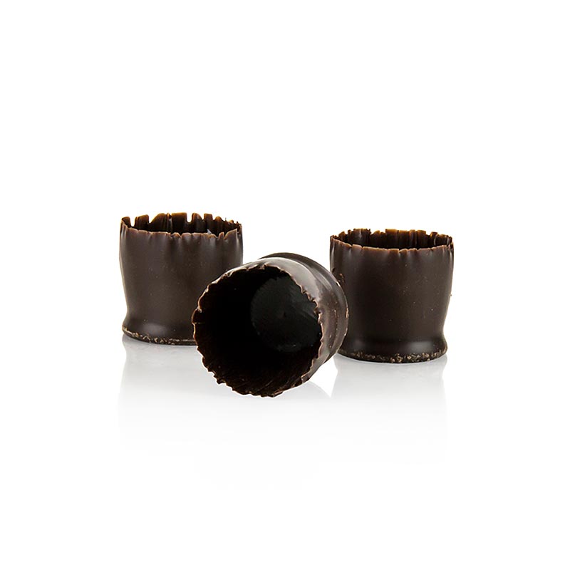 Stampo per cioccolato - "Snobinettes", cioccolato fondente, ø 23-27 mm, altezza 26 mm, Monna Lisa, 430 g, 90 pezzi