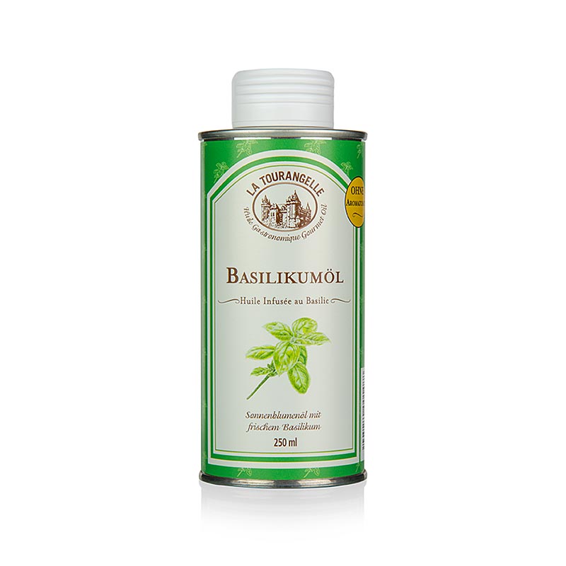 Basilikumöl, infused, La Tourangelle, 250 ml