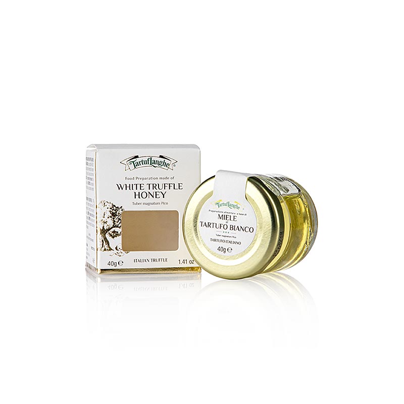 Tartuflanghe Akazienhonig, hell, mit weißem Trüffel & Aroma, 40 g