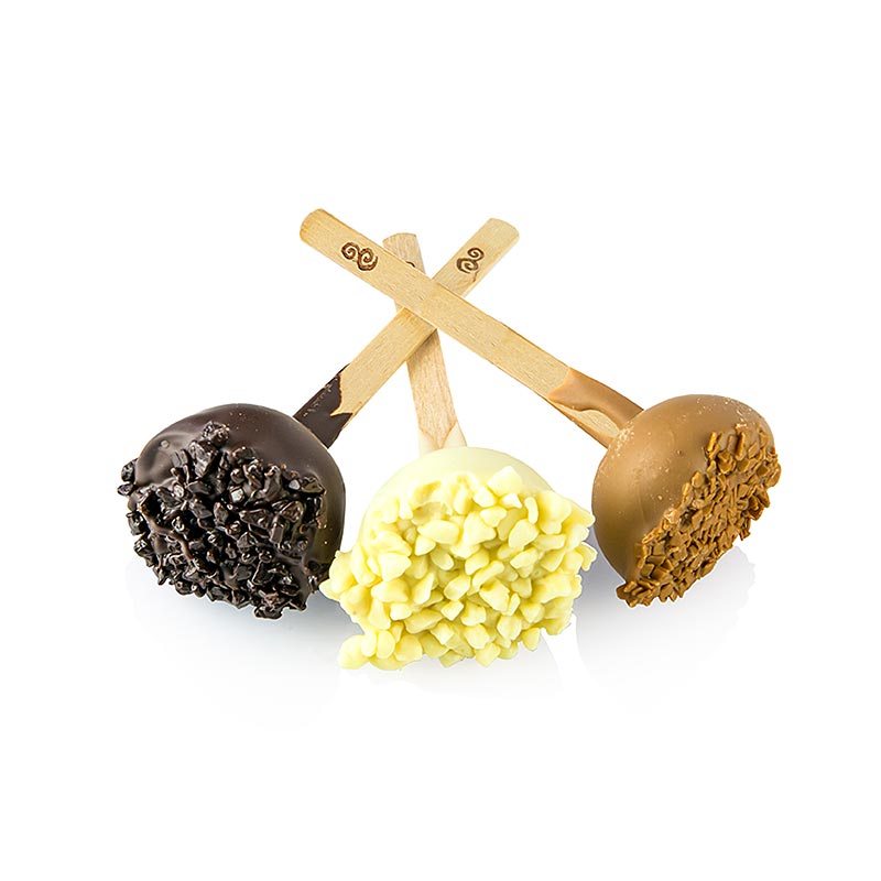 Lecca-lecca da dessert, 3 gusti, ø 3x10,5 cm, 1,2 kg, circa 57 pezzi.