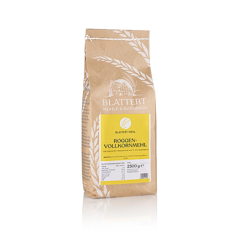 Farine de seigle complète, Blattert Mühle, 2,5 kg