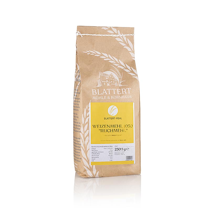 Farina tipo 1050, farina di frumento, Blattert Mühle, 2,5 kg