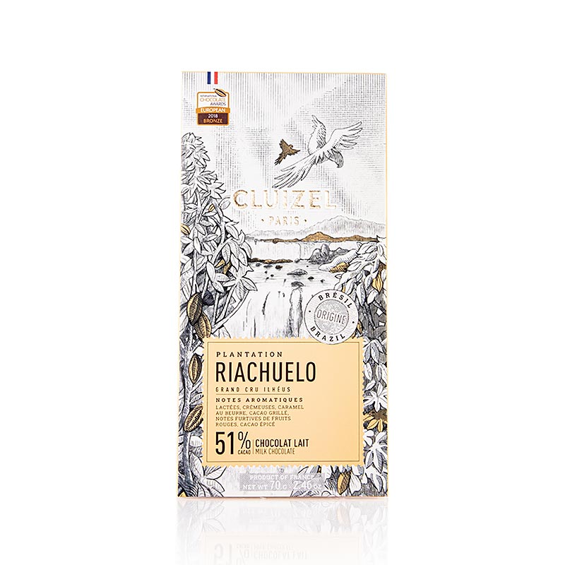 Tavoletta di cioccolato Riachuelo, 51% latte, Michel Cluizel (12160), 70 g