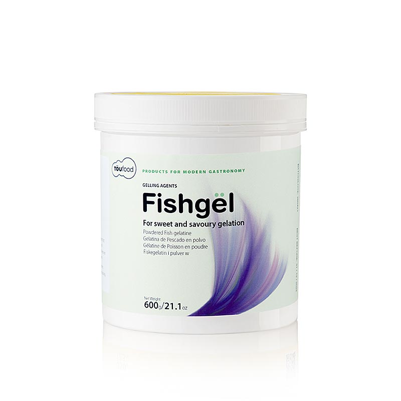 TÖUFOOD FISHGËL, gelificante a base di gelatina di pesce, 600 g