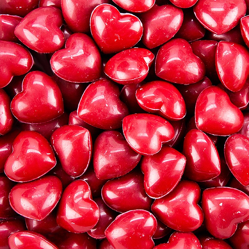 Dobla - Petit Love, cœurs en chocolat rouge, 2 x 2,1 cm (77376), 224 g, 80 pièces