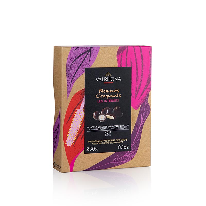 Valrhona Equinoxe Boule, Amandes & Noisettes au Chocolat Noir (33899), 230 g, 24 pcs