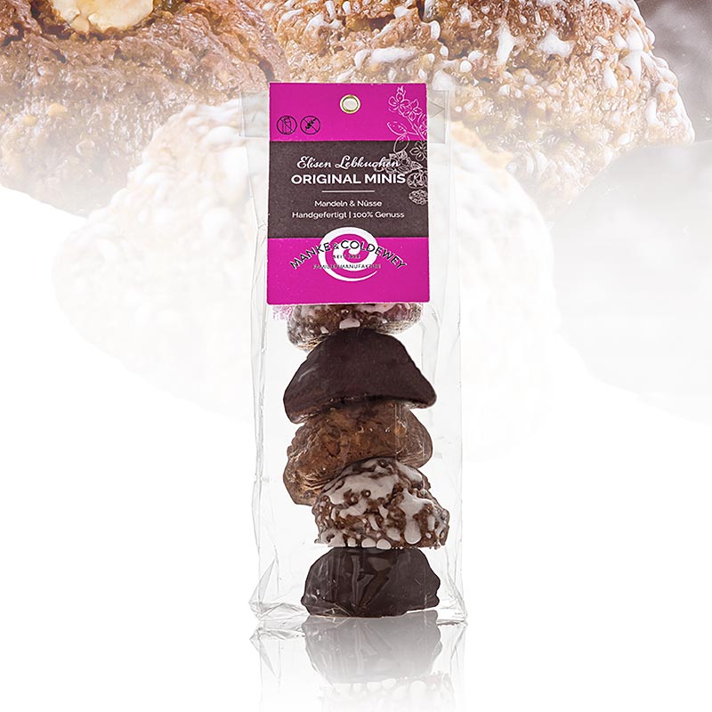 Original Elisen Lebkuchen MINI, 3 Sorten, Manke & Coldewey, 150 g, 6 x 25g