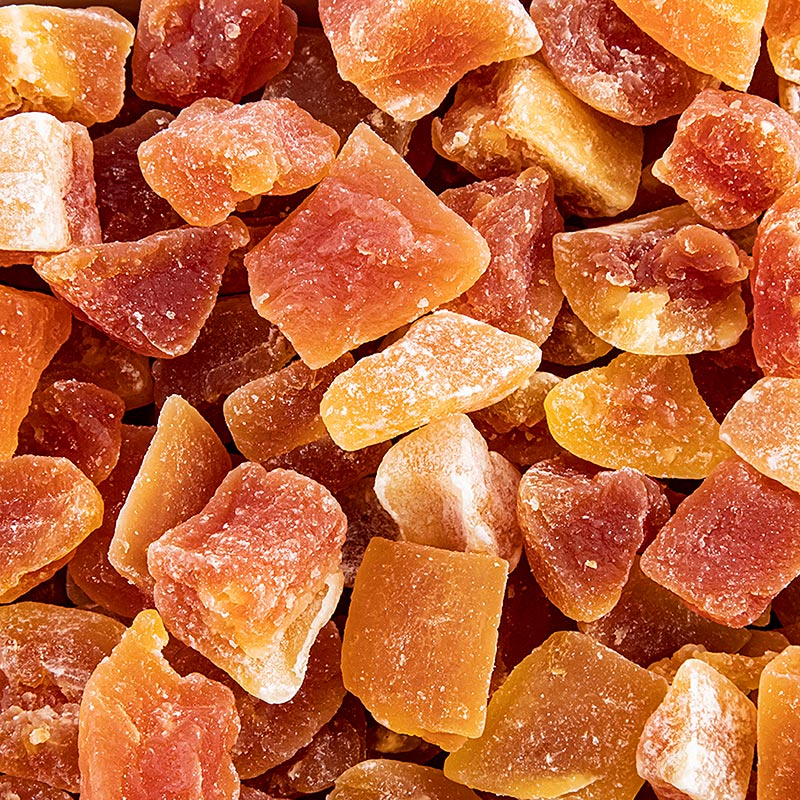 Papaya-Chunks (große Stücke), getrocknet, geschwefelt, ohne E330, 1 kg