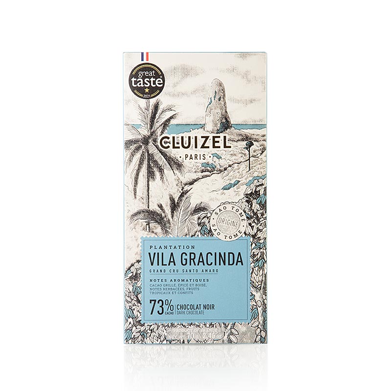 Tavoletta di cioccolato da piantagione Vila Gracinda 73% fondente, Michel Cluizel, BIO, 70 g