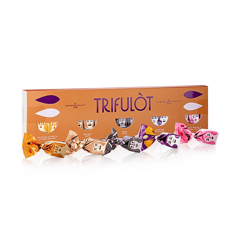 Tartuflanghe Mini cioccolatini al tartufo "trifulòt", 5 varietà, 108 g