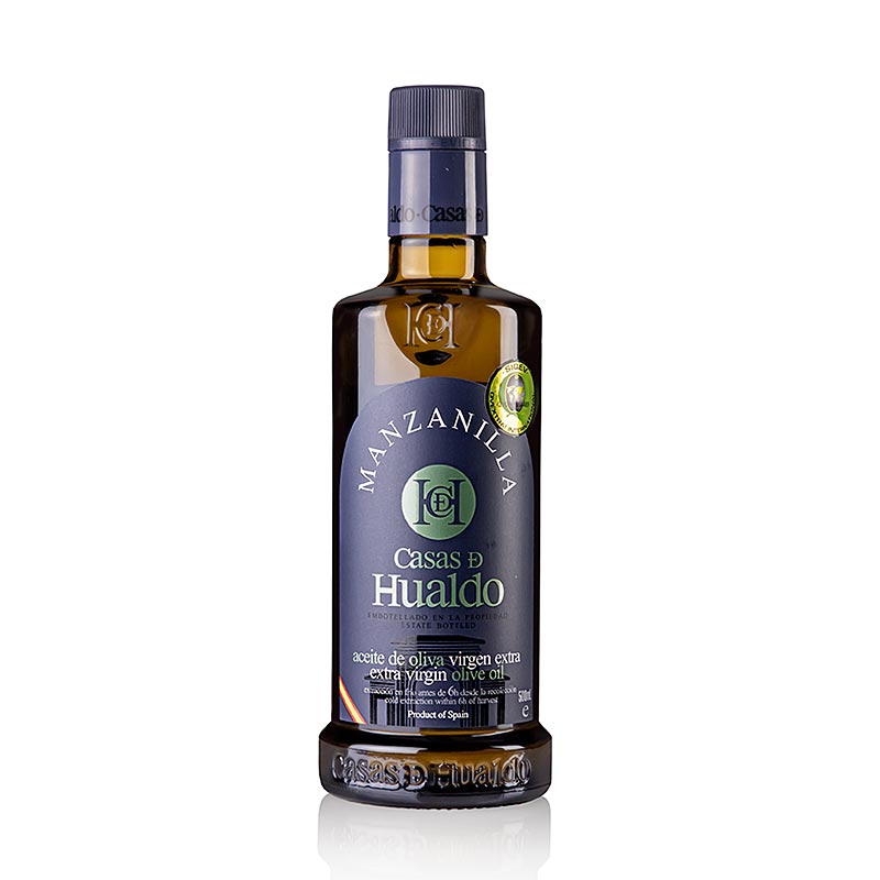 Olio d'oliva Casas D Hualdo, 100% MANZANILLA, Spagna, 500 ml