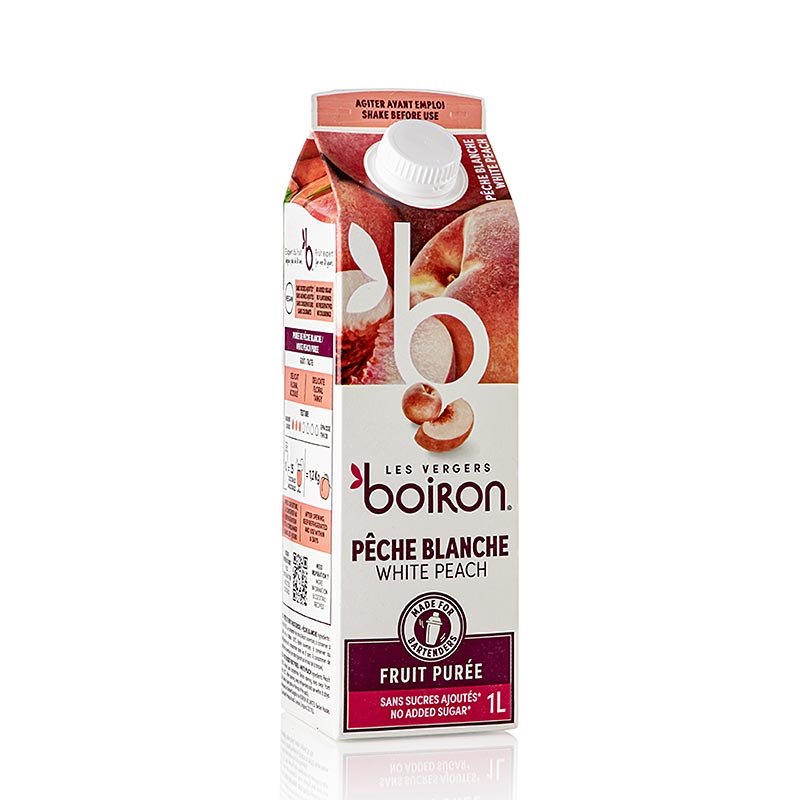 Boiron Purea di pesche bianche, pastorizzata, 1 l