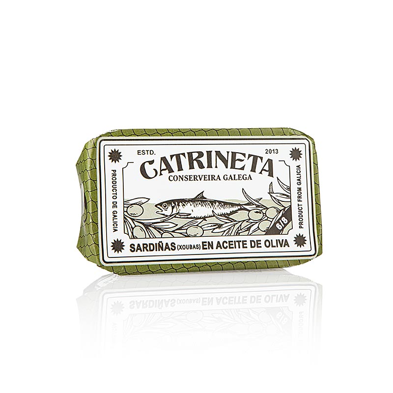 Sardines XOUBAS, entières, à Huile d'olive, Catrineta, 81 g