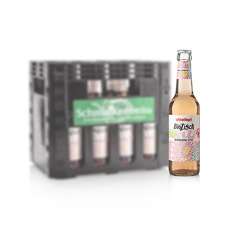 Voelkel BioZisch « Fleur de rose », BIO, 3,96 l, 12 x 330 ml